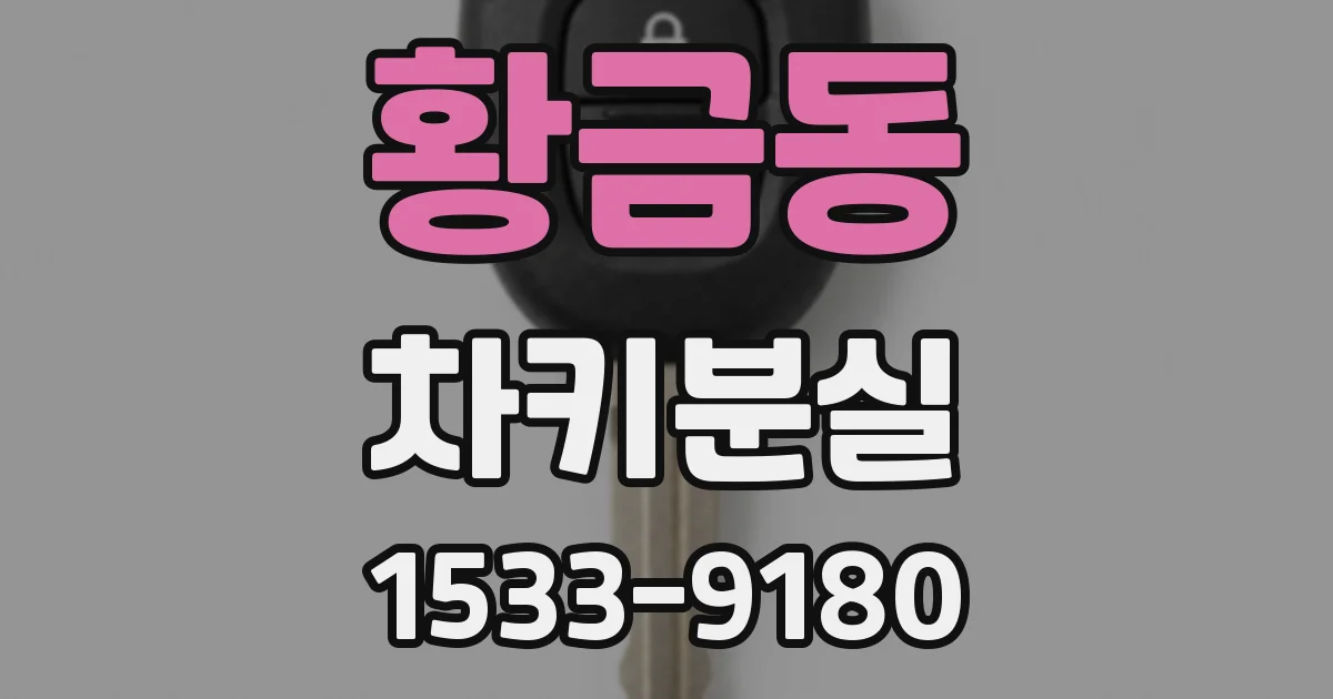 황금동 차키분실