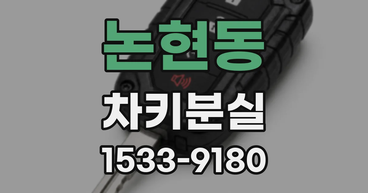 논현동 차키분실