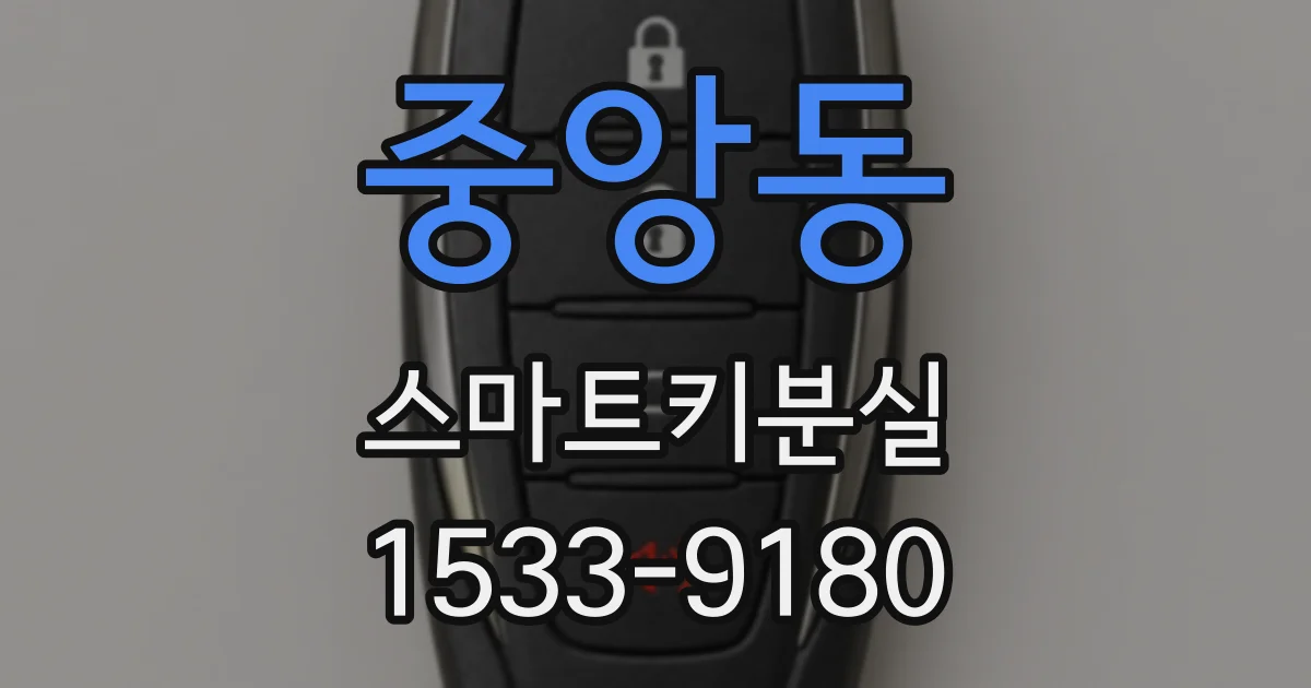 중앙동 스마트키분실