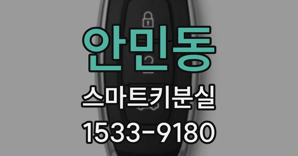 안민동 스마트키분실