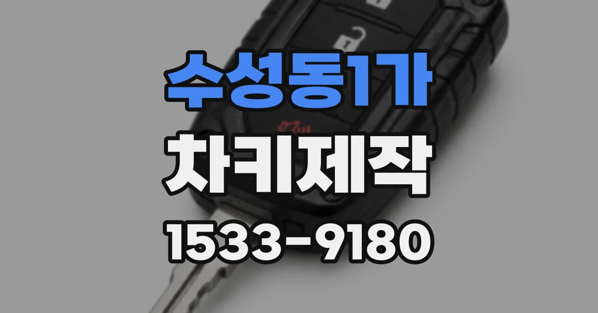 수성동1가 차키제작