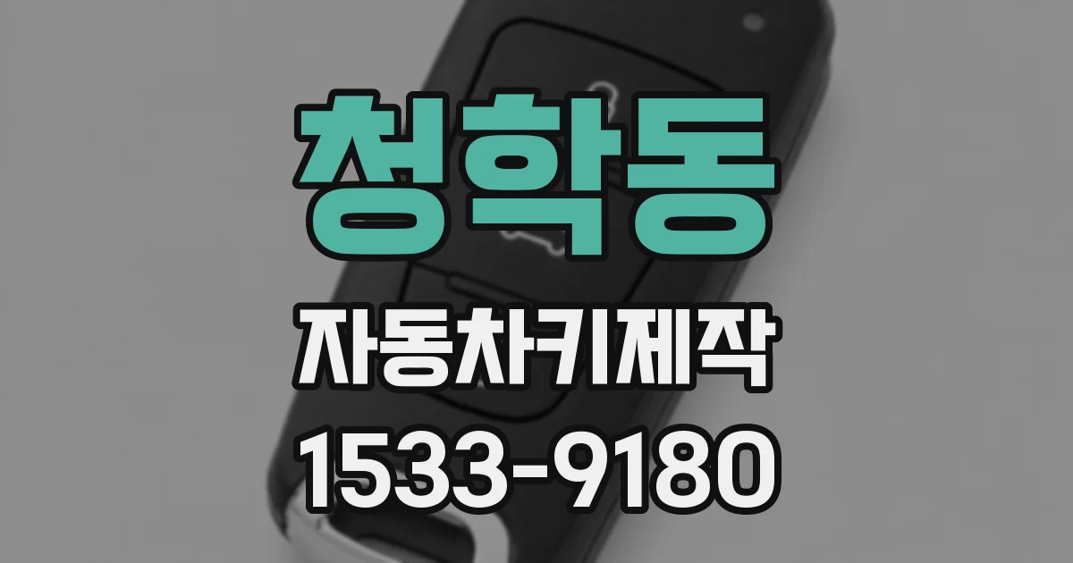 청학동 자동차키제작