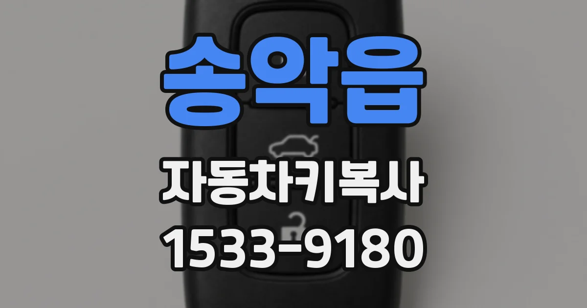 송악읍 자동차키복사
