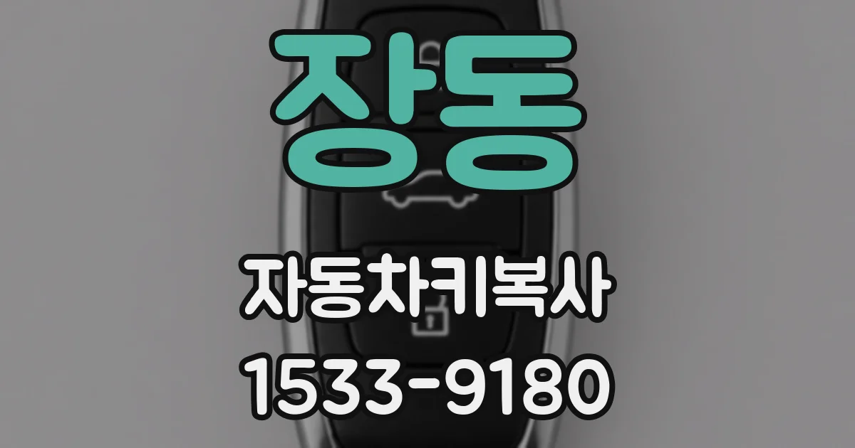 장동 자동차키복사
