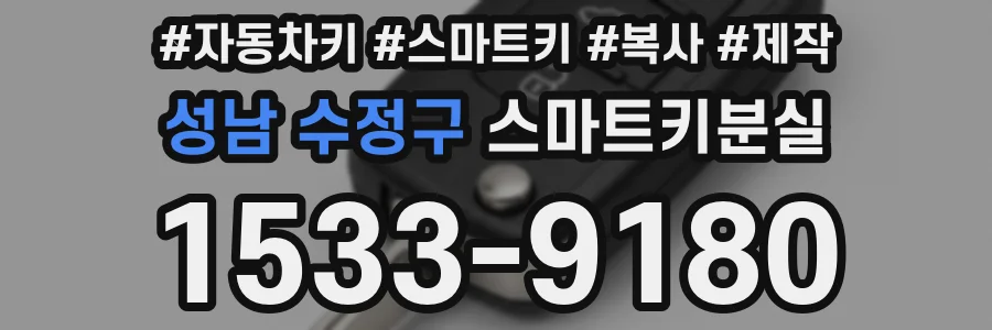 성남 수정구 스마트키분실