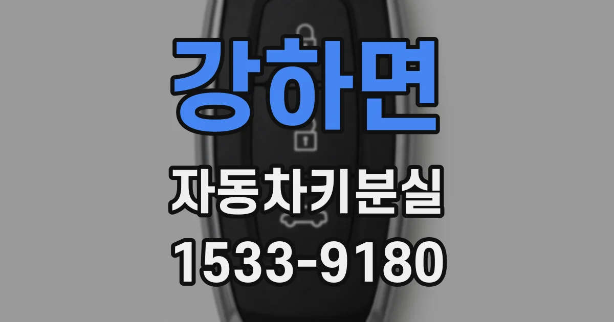 강하면 자동차키분실
