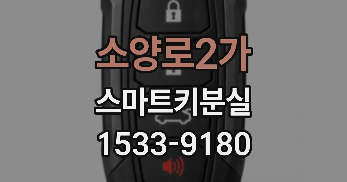 소양로2가 스마트키분실
