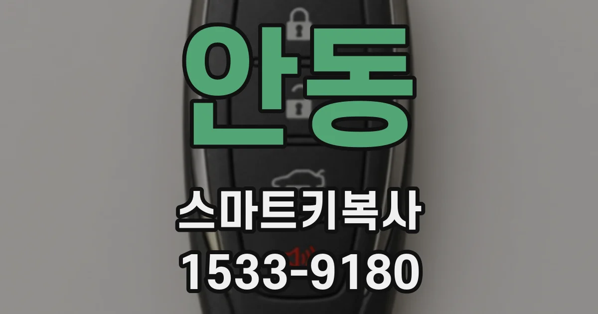 안동 스마트키복사