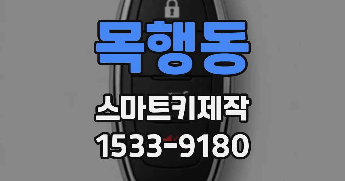 목행동 스마트키제작