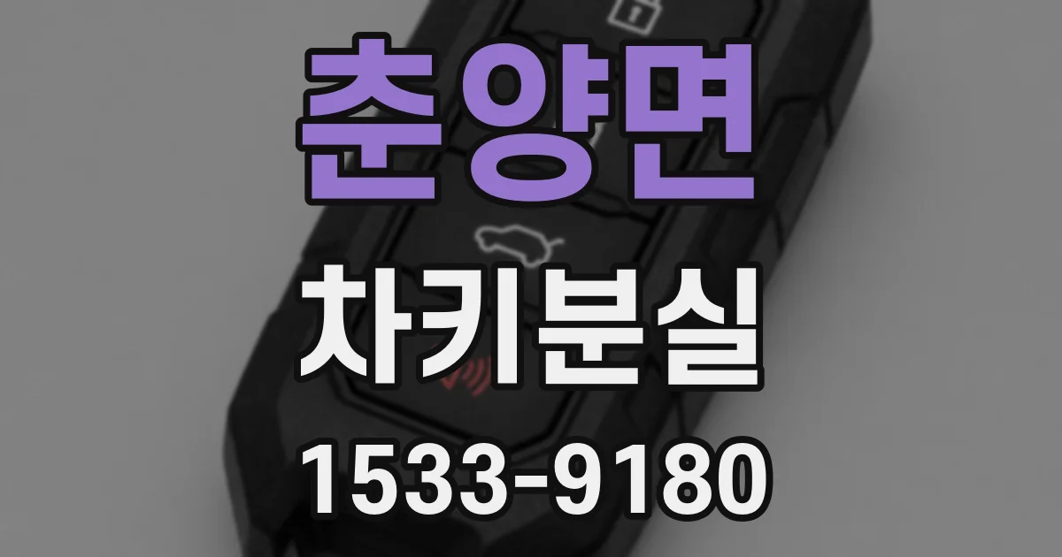 춘양면 차키분실