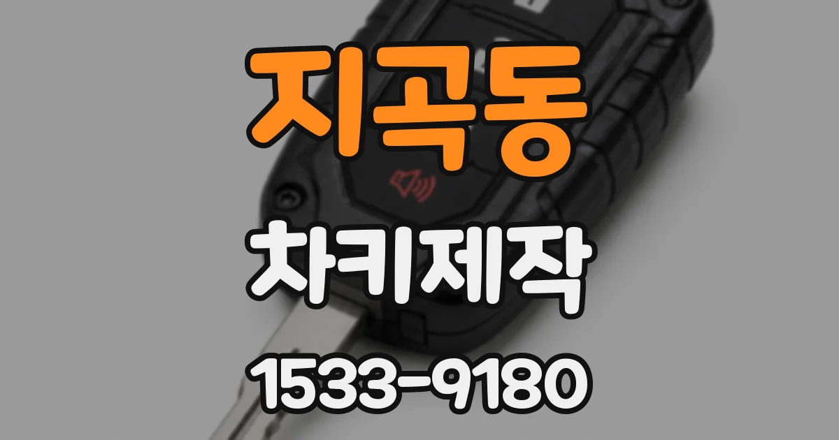 지곡동 차키제작