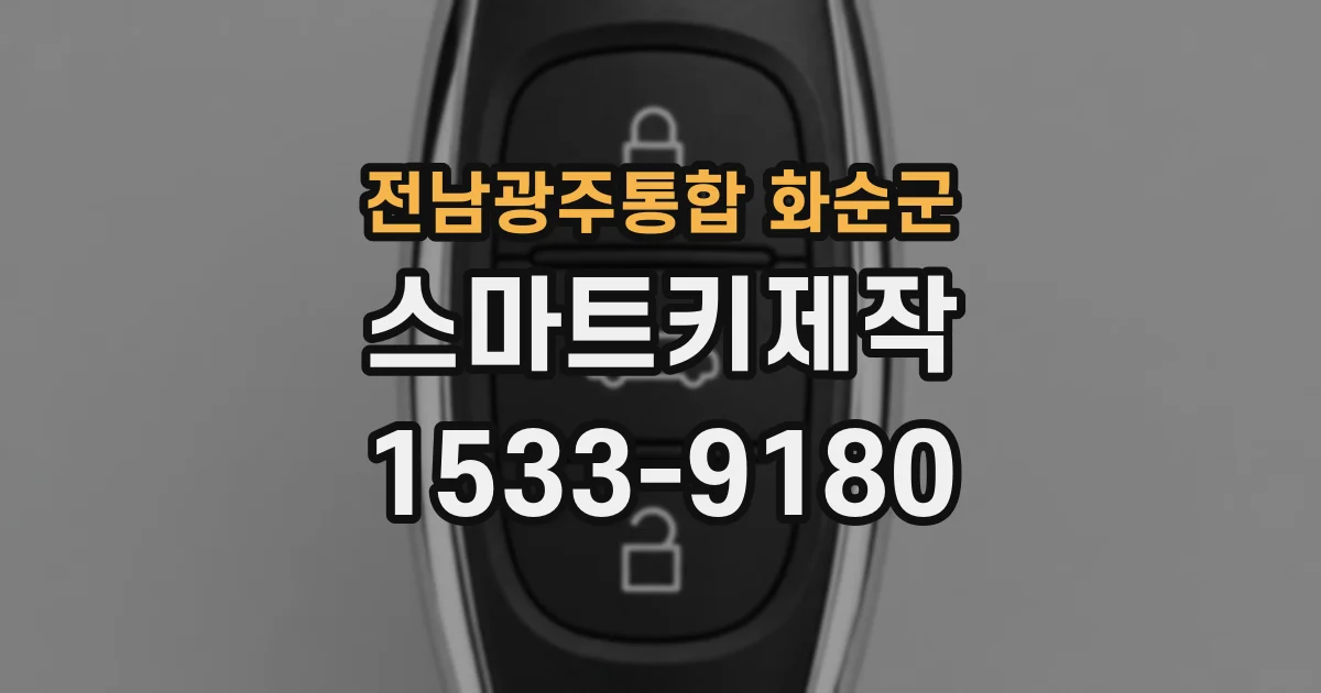 전남광주통합 화순군 스마트키제작