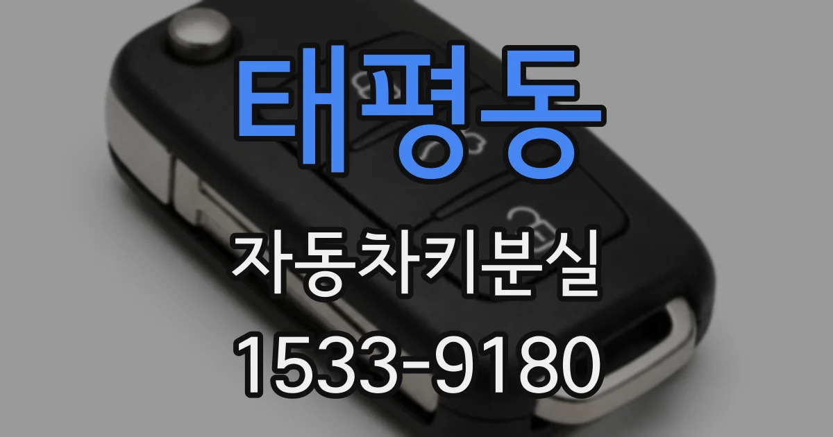 태평동 자동차키분실
