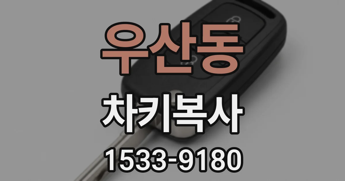 우산동 차키복사