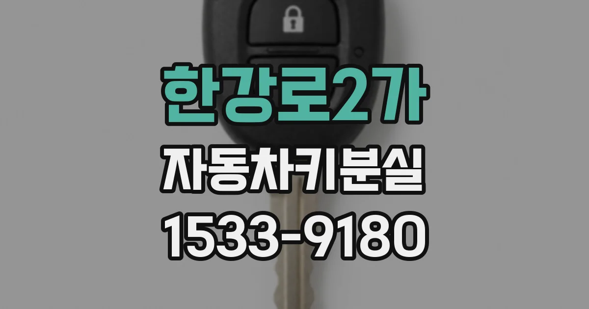 한강로2가 자동차키분실