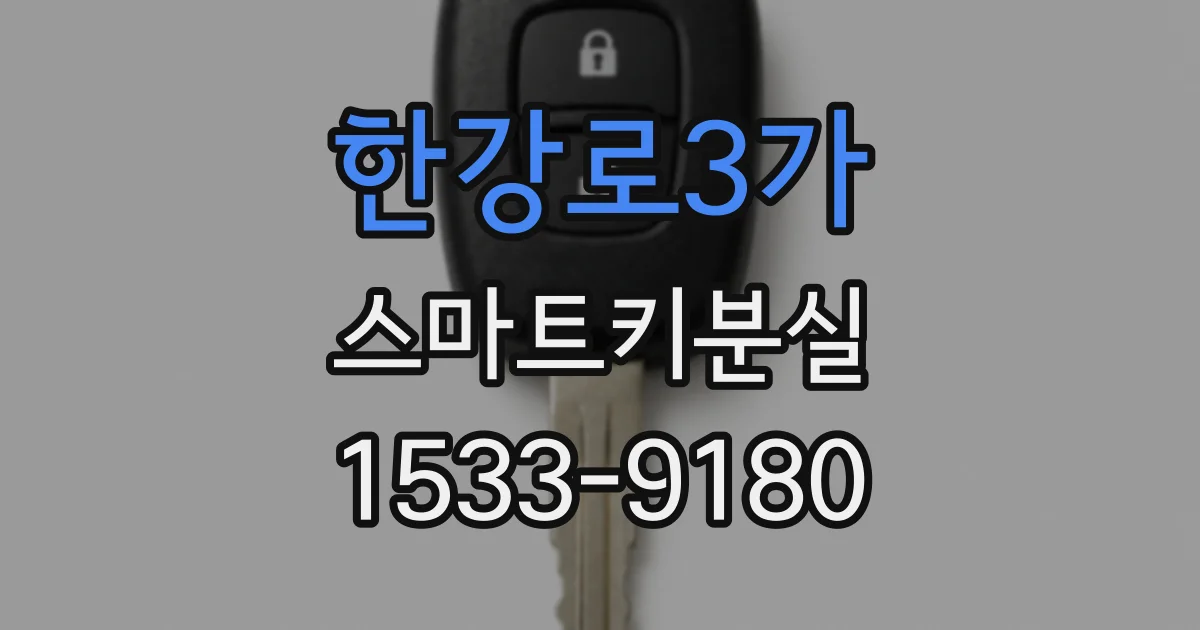 한강로3가 스마트키분실