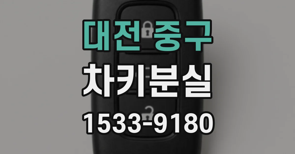 대전 중구 차키분실