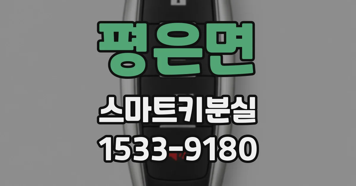 평은면 스마트키분실