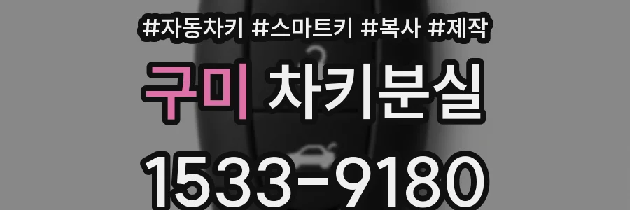 구미 차키분실