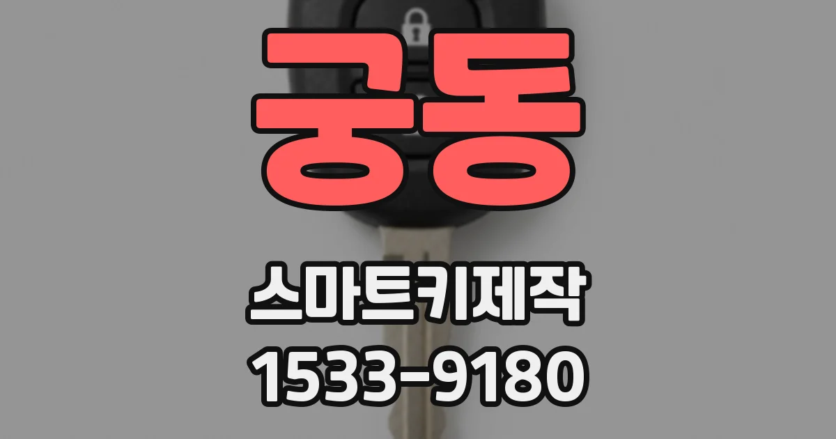 궁동 스마트키제작