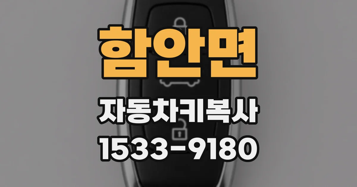 함안면 자동차키복사