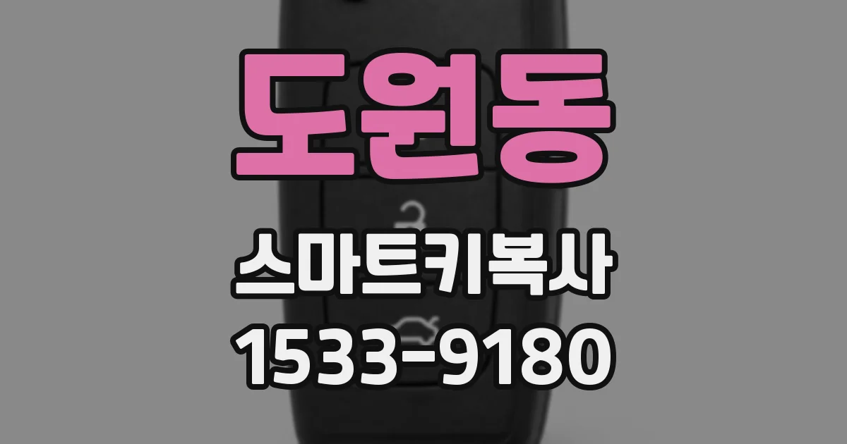 도원동 스마트키복사