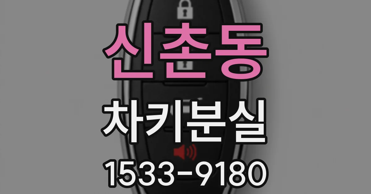 신촌동 차키분실