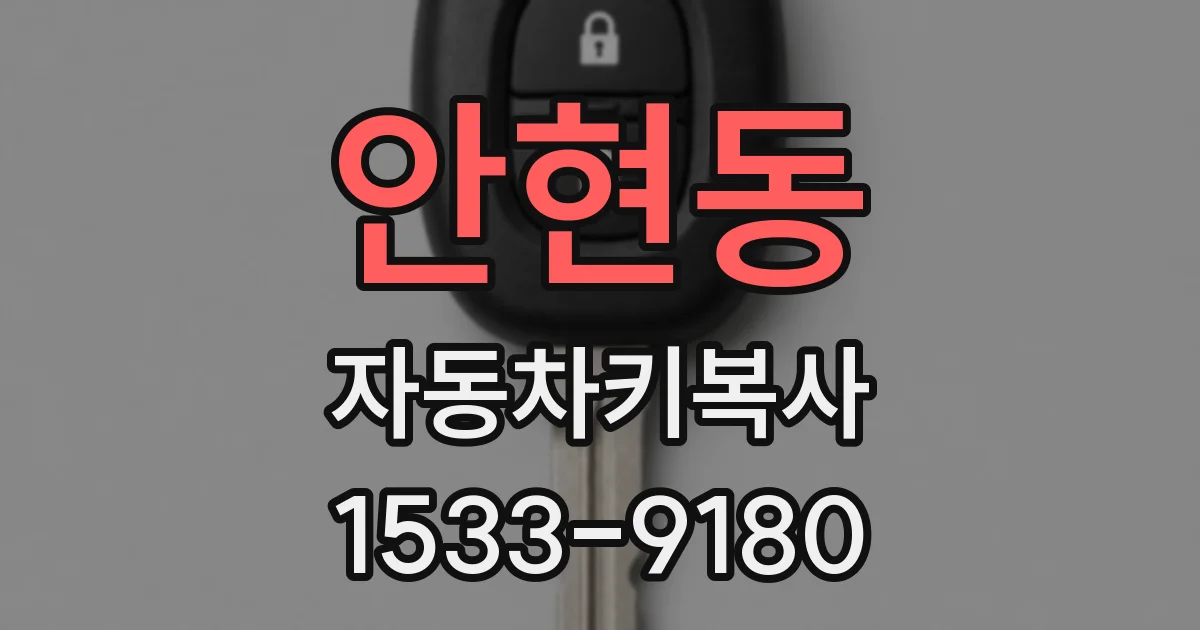 안현동 자동차키복사