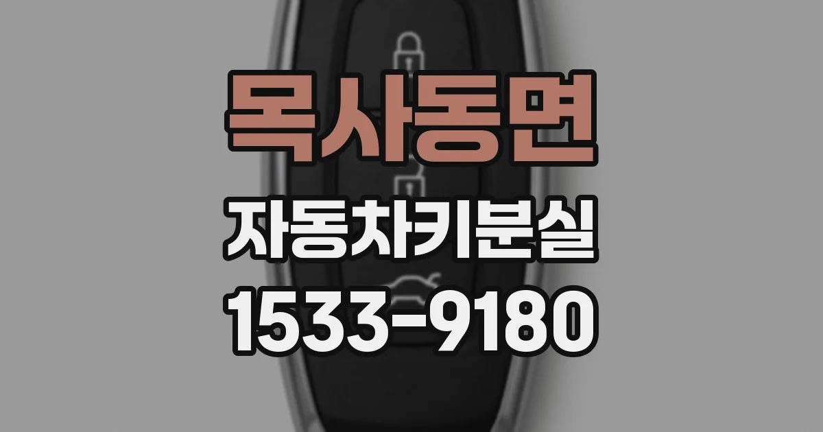 목사동면 자동차키분실