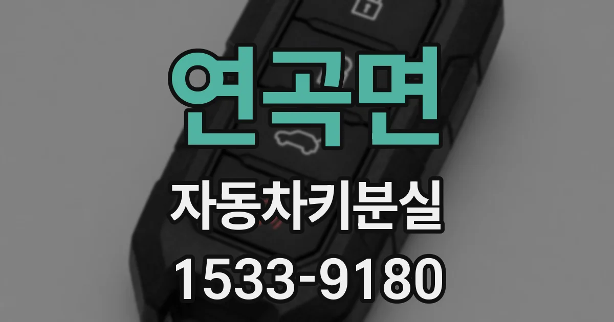 연곡면 자동차키분실