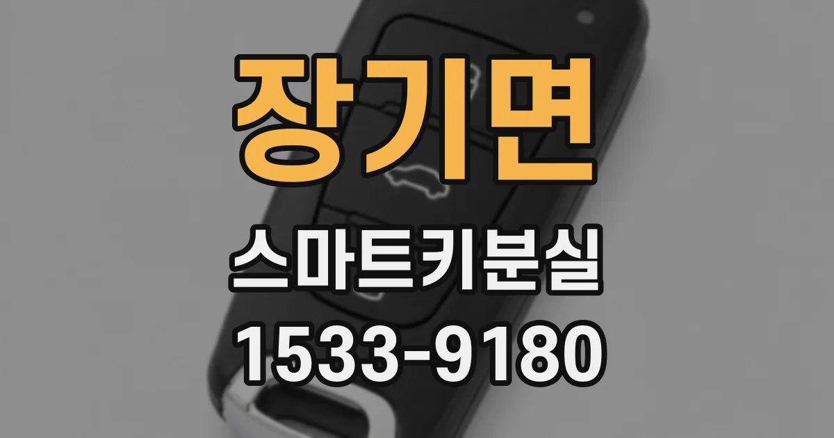 장기면 스마트키분실