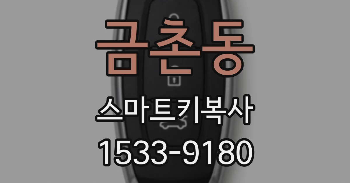 금촌동 스마트키복사