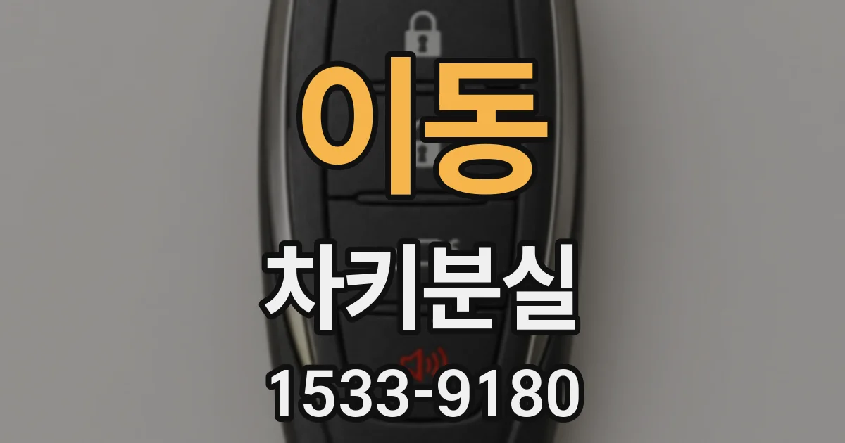 이동 차키분실