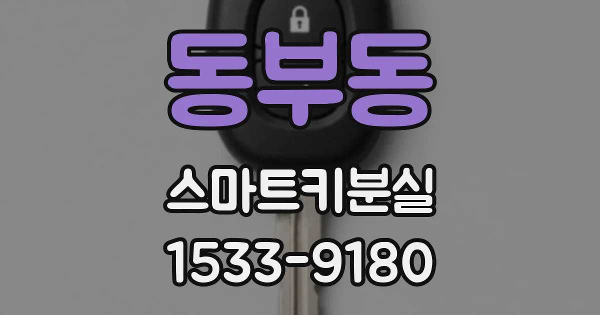 동부동 스마트키분실