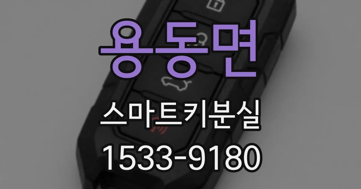 용동면 스마트키분실