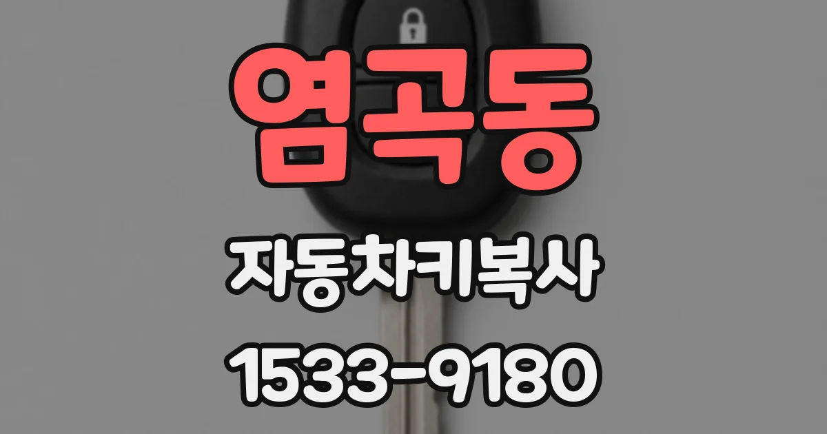 염곡동 자동차키복사