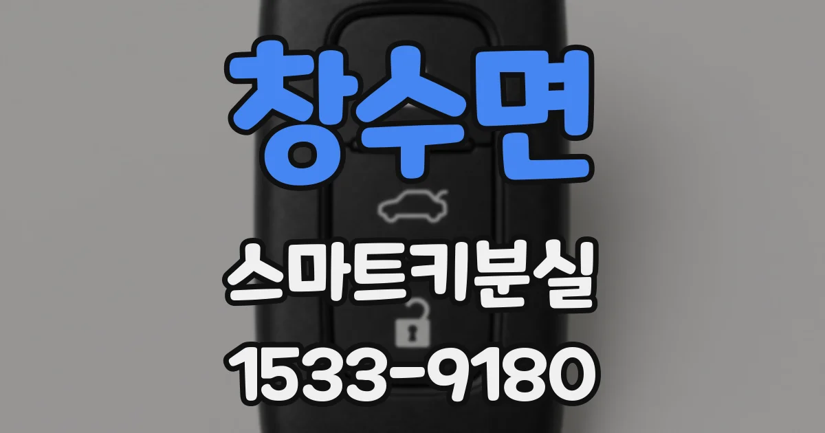 창수면 스마트키분실