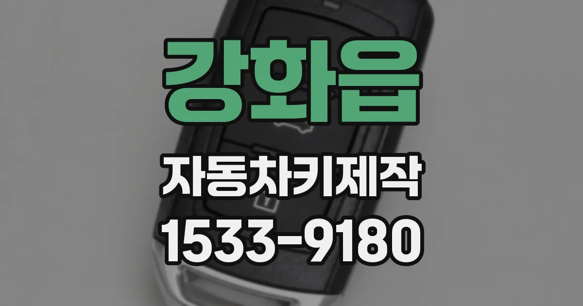 강화읍 자동차키제작