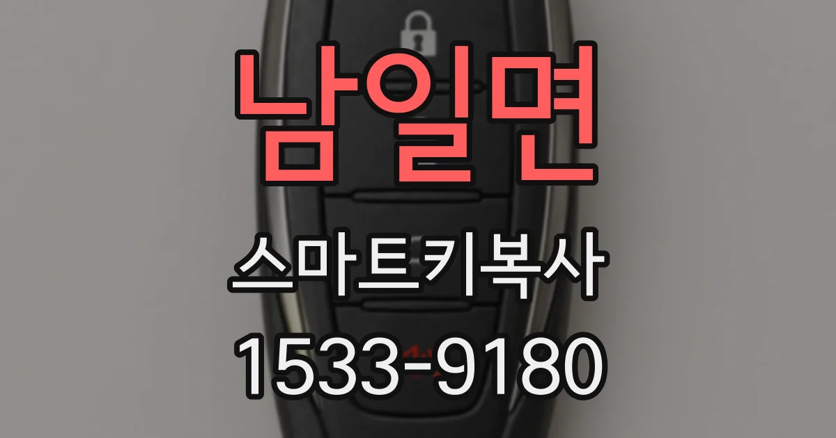 남일면 스마트키복사