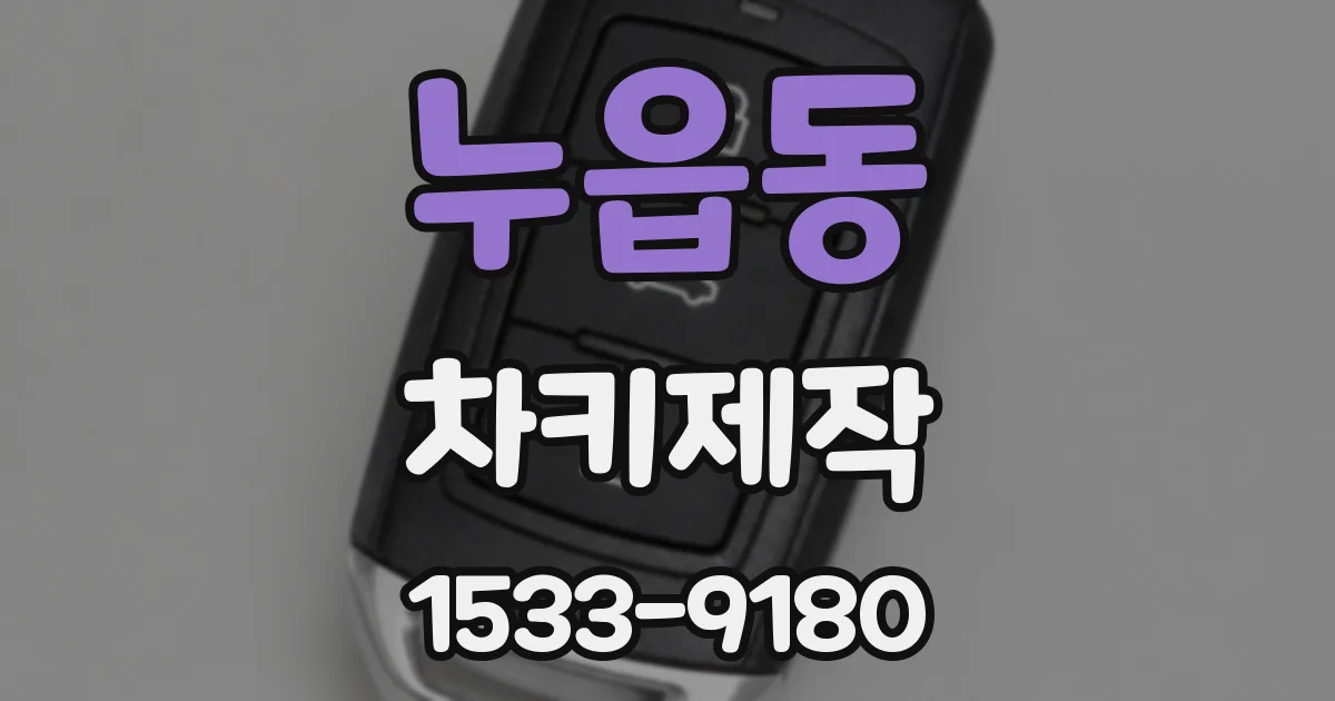 누읍동 차키제작