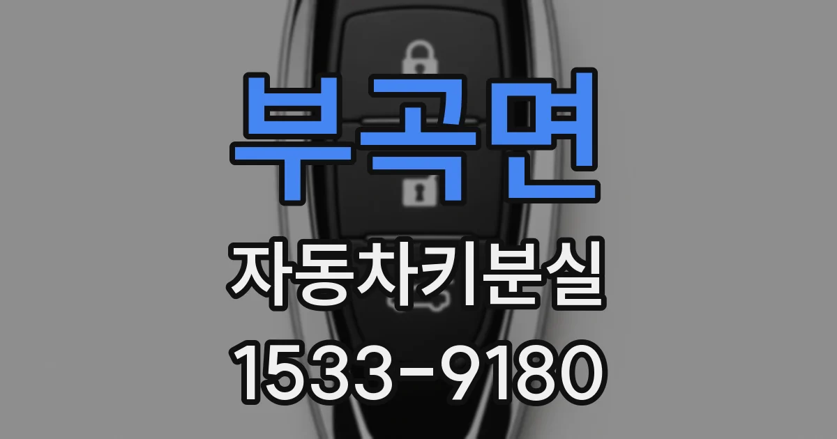 부곡면 자동차키분실