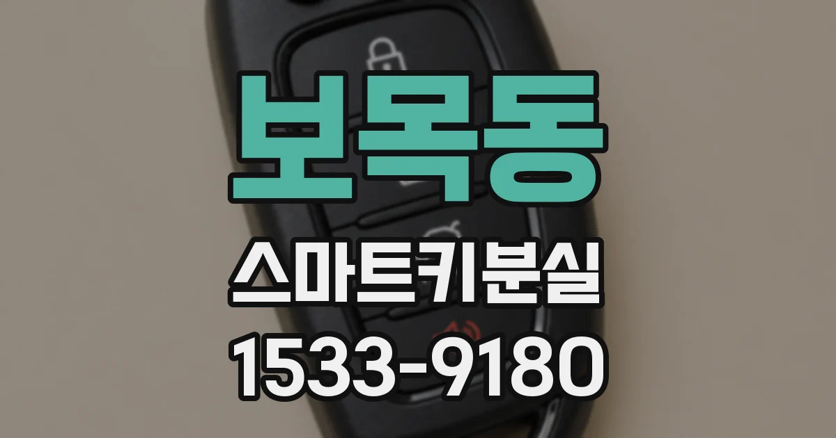 보목동 스마트키분실