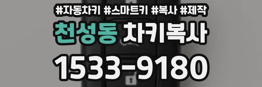 천성동 차키복사