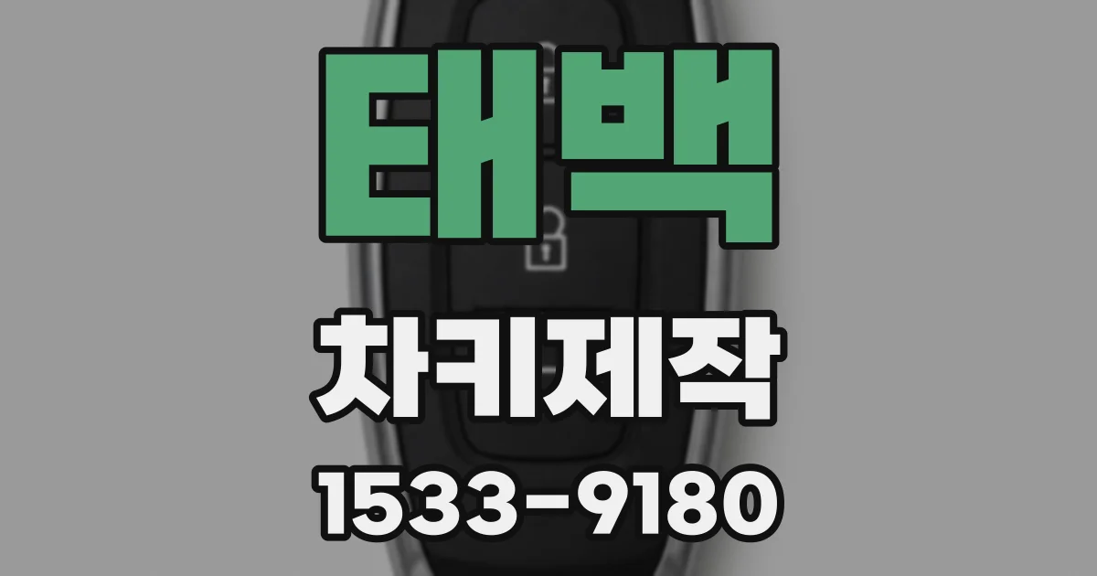 태백 차키제작