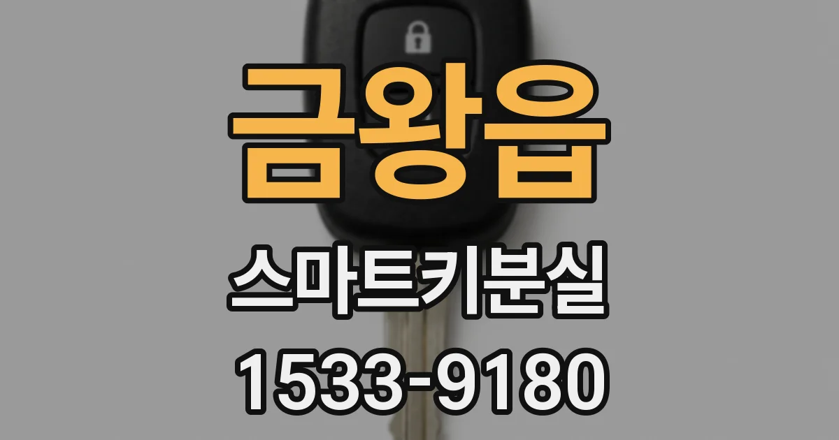 금왕읍 스마트키분실