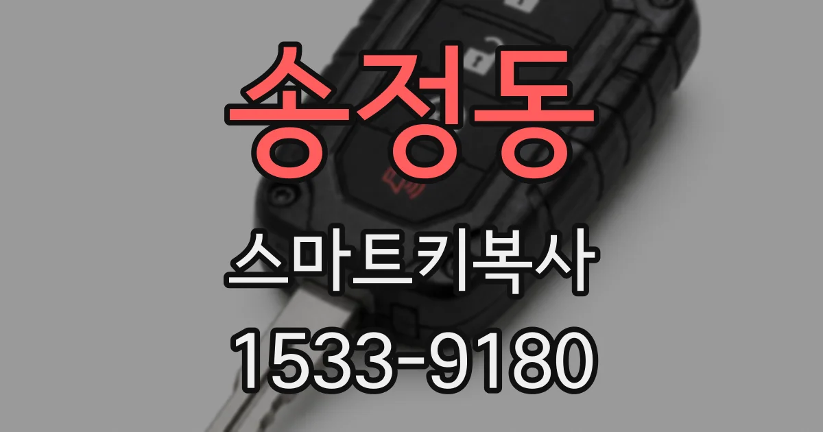 송정동 스마트키복사