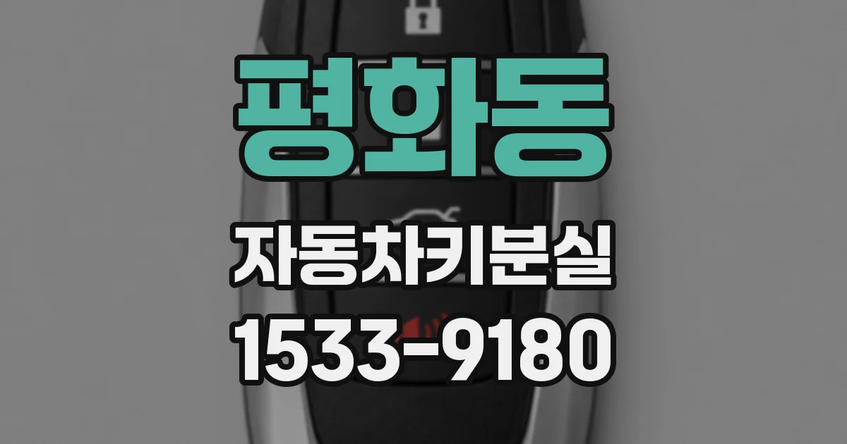 평화동 자동차키분실
