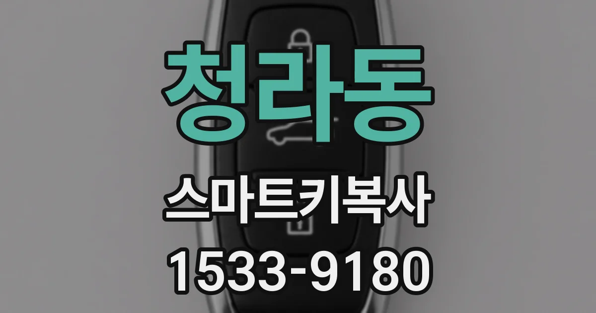 청라동 스마트키복사