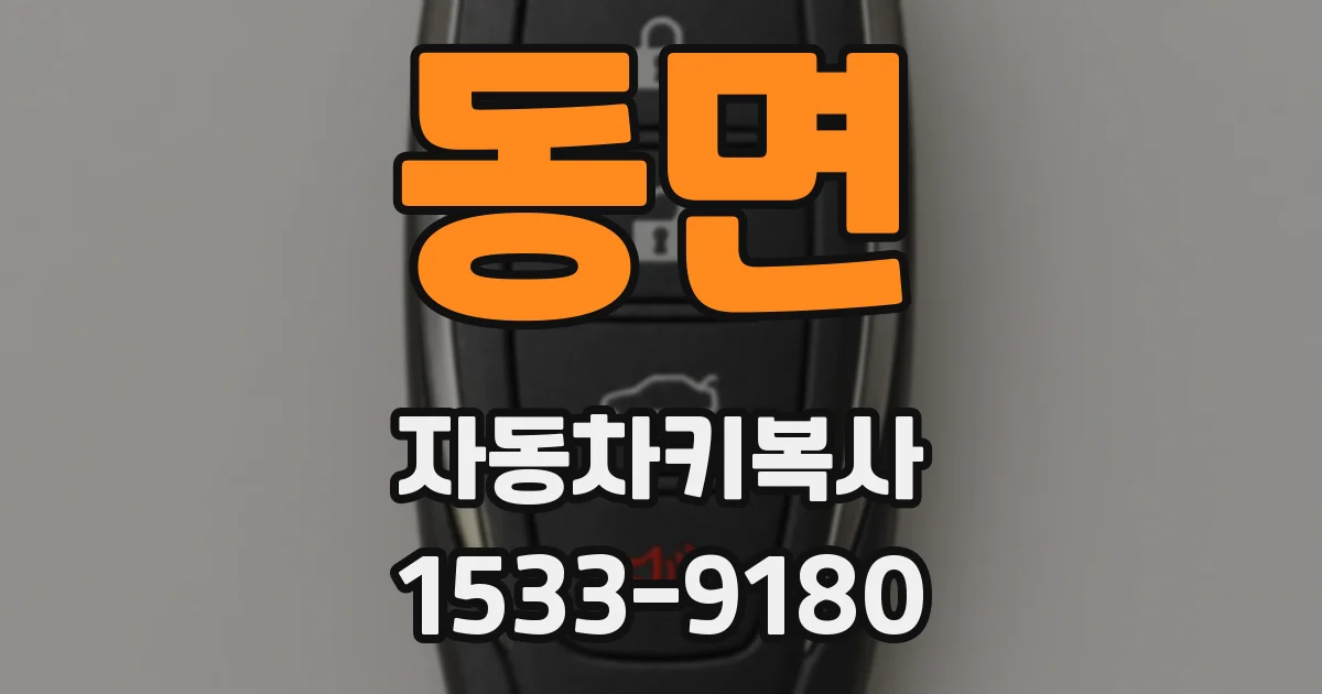 동면 자동차키복사