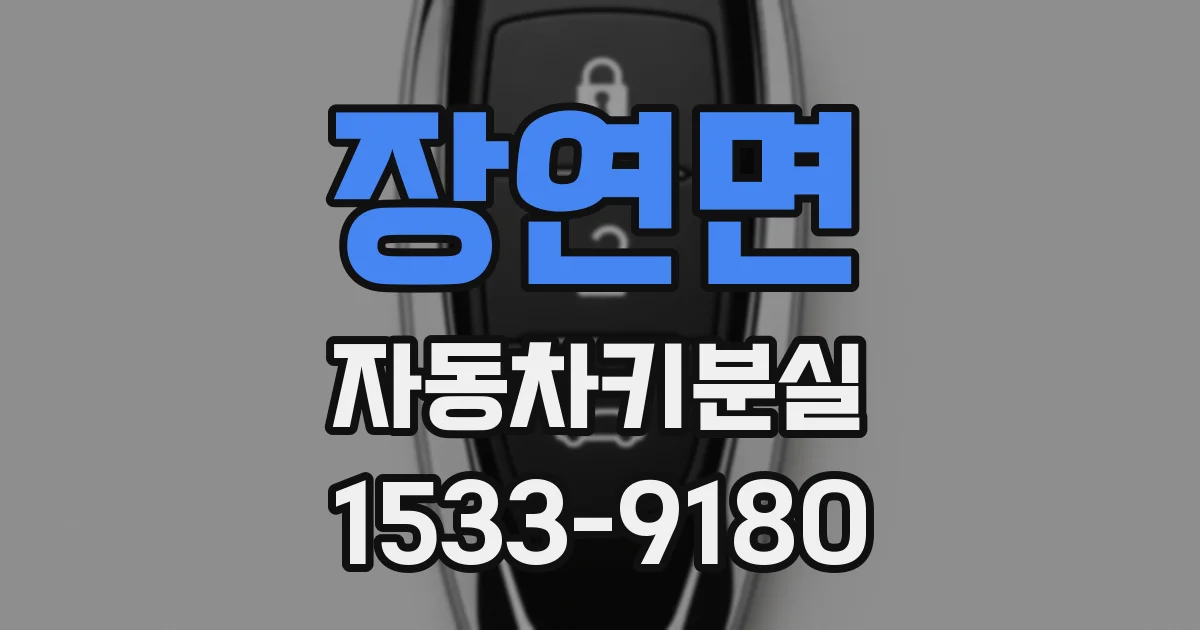 장연면 자동차키분실